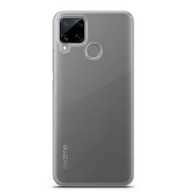 Lopard Realme C15 Şeffaf Uyumlu Kalın Silikon Koruma Kılıf