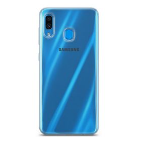 Lopard Samsung Galaxy A20 Şeffaf Uyumlu Kalın Silikon Koruma Kılıf