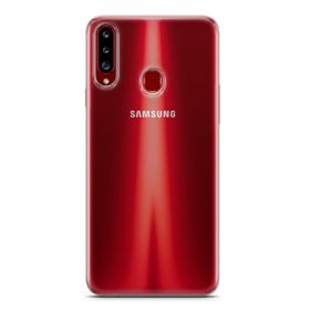 Lopard Samsung Galaxy A20S Şeffaf Uyumlu Kalın Silikon Koruma Kılıf