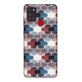 Lopard Samsung Galaxy A21s Uyumlu Romans Bordo Telefon Kılıfı