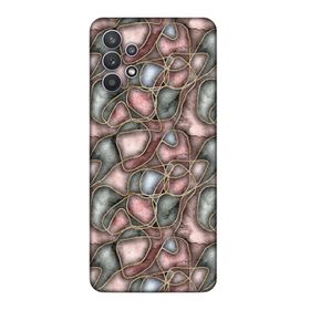 Lopard Samsung Galaxy A32 Uyumlu Romans Roze Altın Telefon Kılıfı