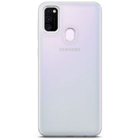 Lopard Samsung Galaxy M21 Şeffaf Uyumlu Kalın Silikon Koruma Kılıf