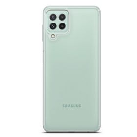 Lopard Samsung Galaxy M22 Şeffaf Uyumlu Kalın Silikon Koruma Kılıf