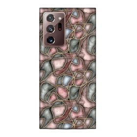 Lopard Samsung Galaxy Note 20 Ultra Uyumlu Romans Roze Altın Telefon Kılıfı