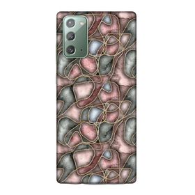 Lopard Samsung Galaxy Note 20 Uyumlu Romans Roze Altın Telefon Kılıfı