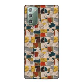 Lopard Samsung Galaxy Note 20 Uyumlu Romans Roze Altın Telefon Kılıfı
