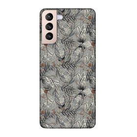 Lopard Samsung Galaxy S21 Plus Uyumlu Romans Gri Telefon Kılıfı