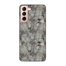 Lopard Samsung Galaxy S21 Plus Uyumlu Romans Gri Telefon Kılıfı
