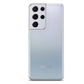 Lopard Samsung Galaxy S21 Ultra Şeffaf Uyumlu Kalın Silikon Koruma Kılıf