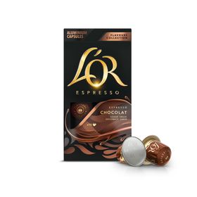 L'or 10'lu Çikolata Aromalı Nespresso Uyumlu Alüminyum Kapsül Kahve