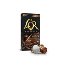 L'or 10'lu Çikolata Aromalı Nespresso Uyumlu Alüminyum Kapsül Kahve