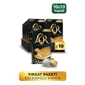 L'or 10'lu Vanilya Aromalı Nespresso Uyumlu Alüminyum Kapsül Kahve