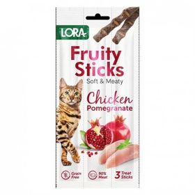 Lora 3x5 gr Tavuk Etli Narlı Stick Kedi Ödülü