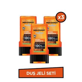 L'Oréal Paris 3x300 ml Men Expert Hydra Energetic Duş Jeli