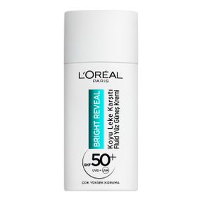 L'Oréal Paris Bright Reveal SPF50 Koyu Leke Karşıtı Fluid Günlük 50 ML Yüz Güneş Kremi