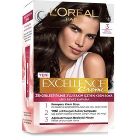 L'Oréal Paris Excellence 3 Koyu Kestane Saç Boyası