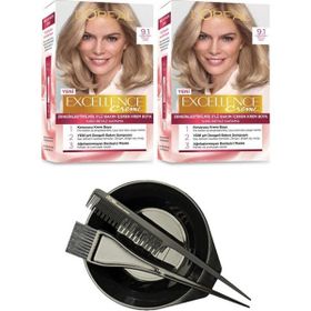 L'Oréal Paris Excellence 9.1 2 Adet Saç Boyası+Saç Boyama Seti