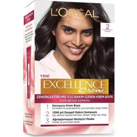 L'Oréal Paris Excellence Creme 2 Siyah Saç Boyası