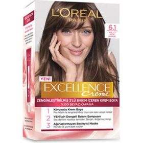 L'Oréal Paris Excellence Creme 6.1 Küllü Açık Kahve 4x192 ml Saç Boyası