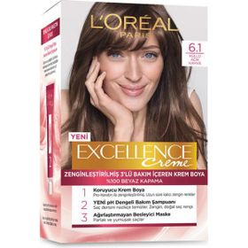 L'Oréal Paris Excellence Creme 6.1 Küllü Açık Kahve 4x192 ml Saç Boyası