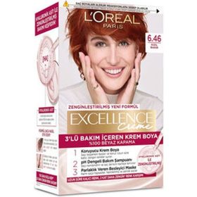 L'Oréal Paris Excellence Creme 6.46 Kızıl Bakır 3x192 ml Saç Boyası