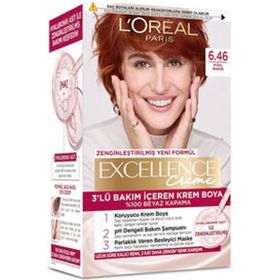 L'Oréal Paris Excellence Creme 6.46 Kızıl Bakır 4x192 ml Saç Boyası