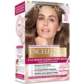 L'Oréal Paris Excellence Creme 7.1 Kumral Küllü 4x192 ml Saç Boyası