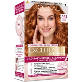 L'Oréal Paris Excellence Creme 7.43 Sultan Bakırı 4x192 ml Saç Boyası