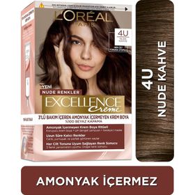 L'Oréal Paris Excellence Creme Nude Renkler 4U Nude Kahve Saç Boyası