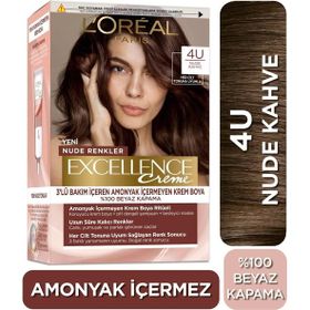 L'Oréal Paris Excellence Creme Nude Renkler 4U Nude Kahve Saç Boyası