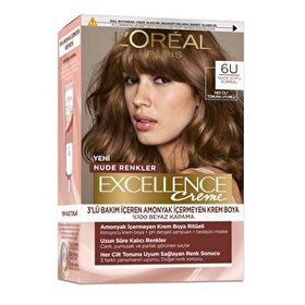 L'Oréal Paris Excellence Creme Nude Renkler 6U Nude Koyu Kumral Saç Boyası
