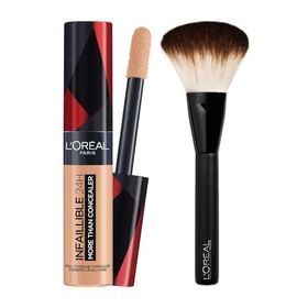 L'Oréal Paris Infaillible Tüm Yüze Uygulanabilir Kapatıcı 327 Cashmere 11 ml ve Makyaj Fırçası