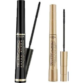 L'Oréal Paris Loreal Paris Telescopic Carbon Black Maskara Telescopic Gold Maskara Siyah 2'li Set