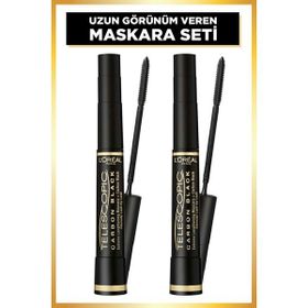 L'Oréal Paris Loreal Paris Telescopic Carbon Black Maskara Telescopic Gold Maskara Siyah 2'li Set
