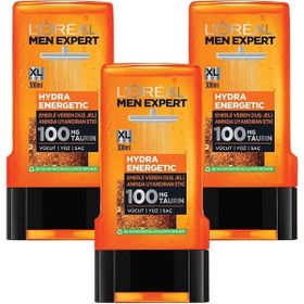 L'Oréal Paris Men Expert Hydra Energetic Taurin Içeren Duş Jeli 3'lü Set