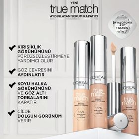 L'Oréal Paris True Match 4D Light Medium Aydınlatan Serum Kapatıcı
