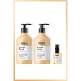 L'Oréal Professionnel Paris Serie Expert Absolut Repair Yıpranmış Saçlar İçin 2x500 ml Onarıcı Şampuan