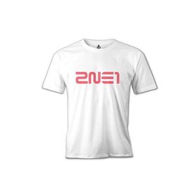 Lord 2NE1 - Logo Beyaz Erkek T-shirt