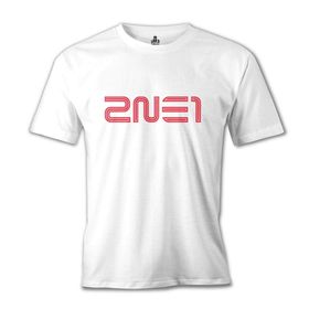 Lord 2NE1 - Logo Beyaz Erkek T-shirt