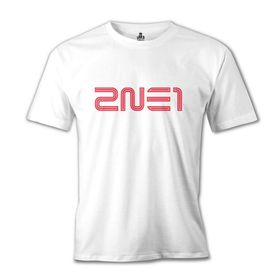 Lord 2NE1 - Logo Beyaz Erkek T-shirt