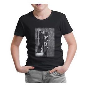 Lord Charlie Chaplin Siyah Erkek Çocuk T-shirt