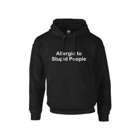 Lord PH-1354 Siyah Allergic to Stupid People Erkek T-Shirt