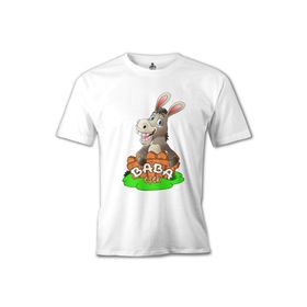 Lord T-Shirt Aile Baba Eşek Beyaz Erkek T-shirt
