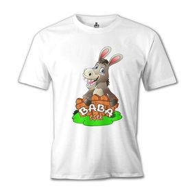 Lord T-Shirt Aile Baba Eşek Beyaz Erkek T-shirt