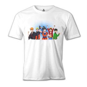 Lord T-Shirt Anime Heros Beyaz Erkek T-Shirt