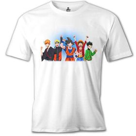Lord T-Shirt Anime Heros Beyaz Erkek T-Shirt