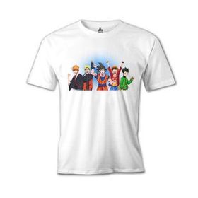 Lord T-Shirt Anime Heros Beyaz Erkek T-Shirt