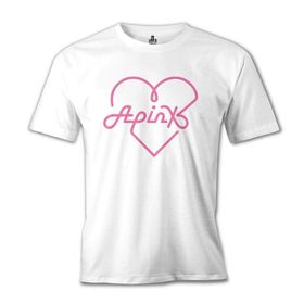 Lord T-Shirt Apink - Logo Kalp Beyaz Erkek T-shirt