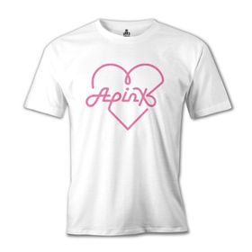 Lord T-Shirt Apink - Logo Kalp Beyaz Erkek T-shirt