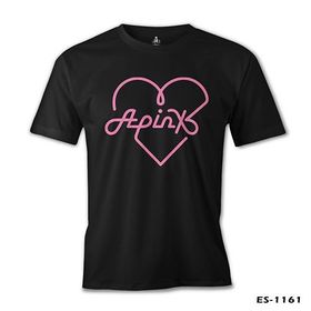 Lord T-Shirt Apink - Logo Kalp Siyah Erkek T-shirt